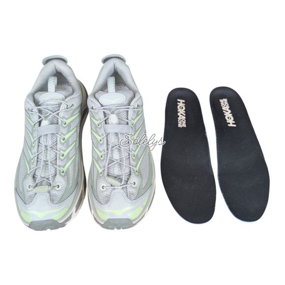 HOKA ONE ONE Mafate Three2 Mens 9 Womens 10 Barley Seed Green Athletic Sneaker - Picture 7 of 10